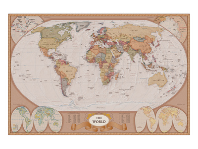 Map of the World Art