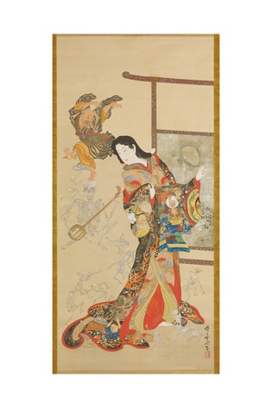 Jigoku Dayu Giclee Print by Kawanabe Kyosai