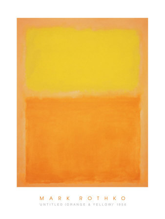 Orange & Jaune, 1956 Reproduction d'art