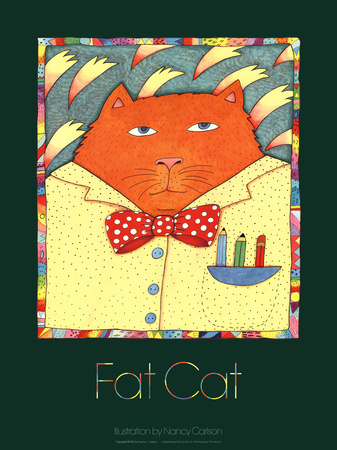 fat cat. Fat Cat Prints by Nancy