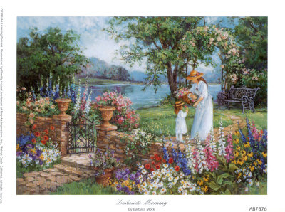 Magnolia Square III by Barbara,Hummingbird Wreath by Barbara ,Framed