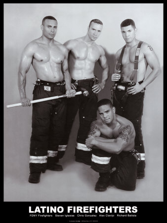 Latino Firefighters Print at