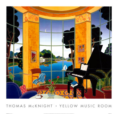 Designer Drawing Room on Yellow Music Room Poster By Thomas Mcknight   Allposters Co Uk