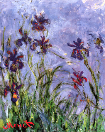 Claude Monet Style on Irysy Sztuka Autor Claude Monet W Allposters Pl