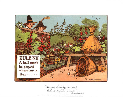 Rules of Golf, Rule VII Print by C. Crombie