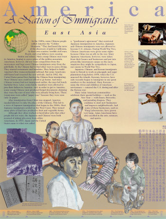 America: A Nation of Immigrants - Asia Wall Poster