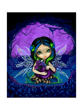 Dragonling Garden II Photographic Print by Jasmine Becket-Griffith