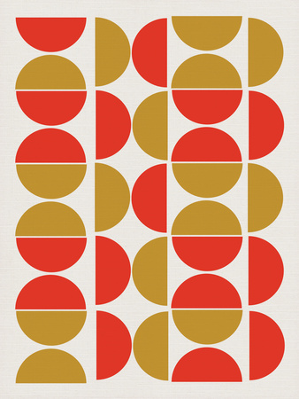 Half Circle Pattern Poster