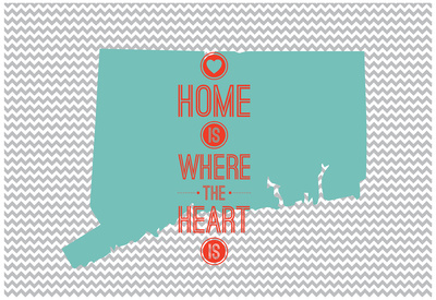 Home Is Where The Heart Is - Connecticut Prints