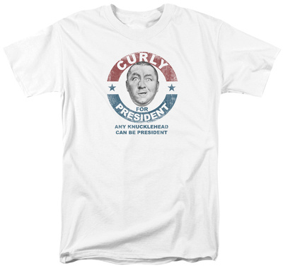 The Three Stooges - Curly For President T-shirts