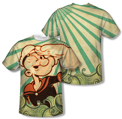 Popeye - Traveling Man (Front/Back Print) T-shirts