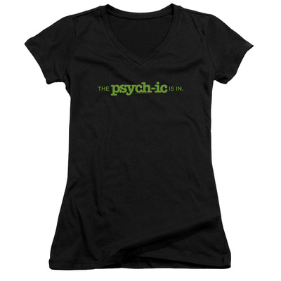 Juniors: Psych - The Psychic Is In V-Neck T-Shirt