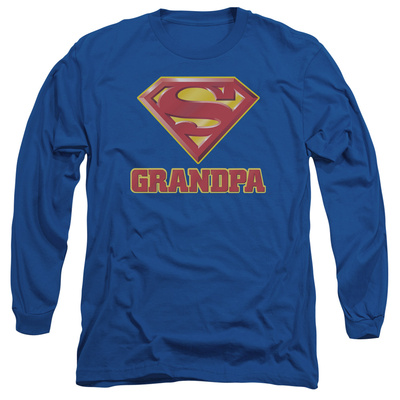 Long Sleeve: Superman - Super Grandpa T-Shirt