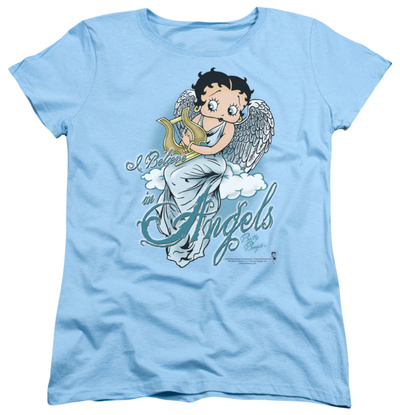 Womens: Betty Boop – I Believe In Angels T-shirts