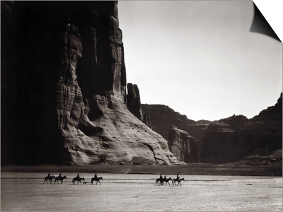 Navajos: Canyon De Chelly, 1904 Art by Edward S. Curtis