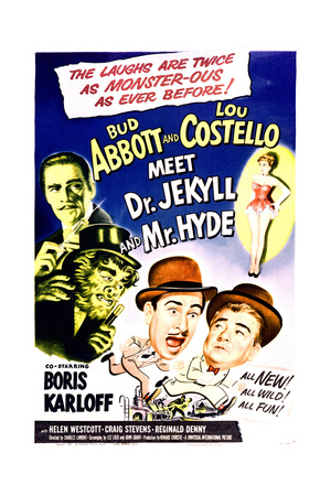 Abbott and Costello Meet Dr. Jekyll and Mr. Hyde - Movie Poster Reproduction Prints