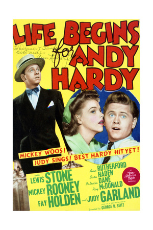 Life Begins for Andy Hardy - Movie Poster Reproduction Posters