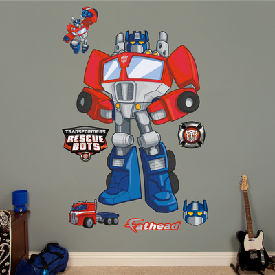 Transformers Rescue Bots Optimus Prime Wall Decal