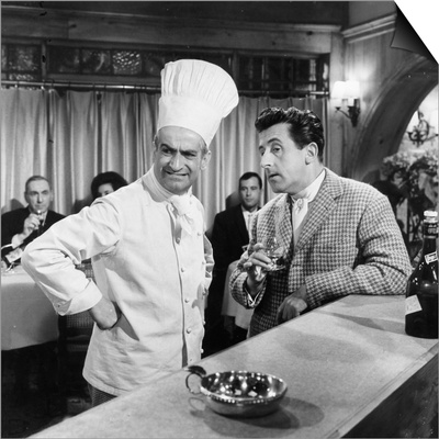 Jean Lefebvre and Louis de Funes: Le Gentleman D'Epsom, 1962 Prints by Marcel Dole