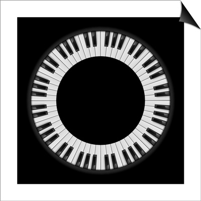 Piano Keys Prints by  dvarg