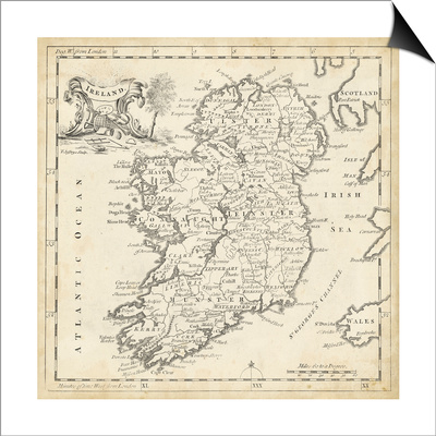 Map of Ireland Prints by T. Jeffreys