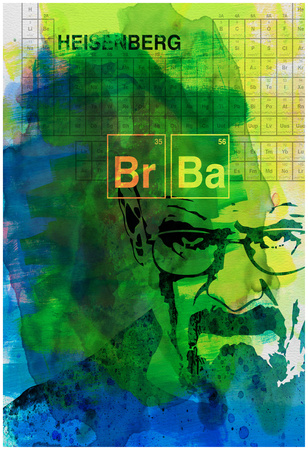 Walter White Watercolor 2 Prints by Anna Malkin