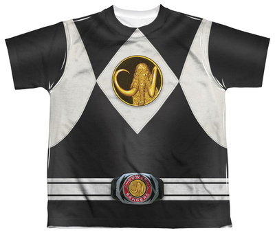 Youth: Power Rangers - Black Ranger Uniform T-shirts