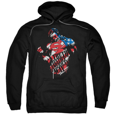 Hoodie: Superman - The American Way Pullover Hoodie