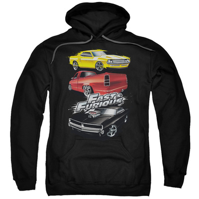 Hoodie: Fast & Furious - Muscle Car Splatter Pullover Hoodie