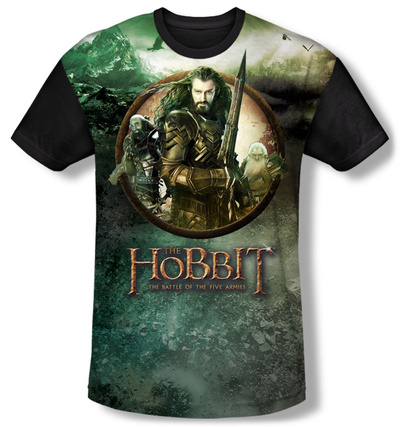 The Hobbit: The Battle of the Five Armies - Dwarves Vs Azog(black back) T-Shirt