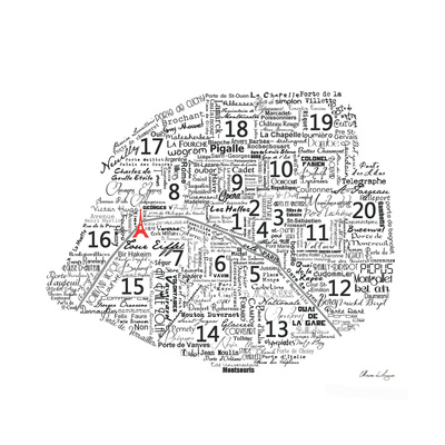 As the French Say…Map Premium Giclee Print by Marion De Lauzun