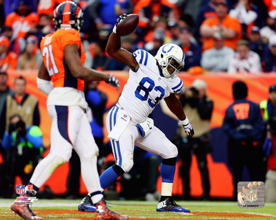 Dwayne Allen Touchdown Catch 2014 Playoff Action Photo