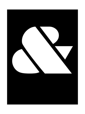 Ampersand Black and White Poster by  NaxArt