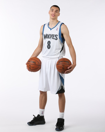 Zach Lavine and Glen Robinson III of the Minnesota Timberwolves Portraits Photo by David Sherman
