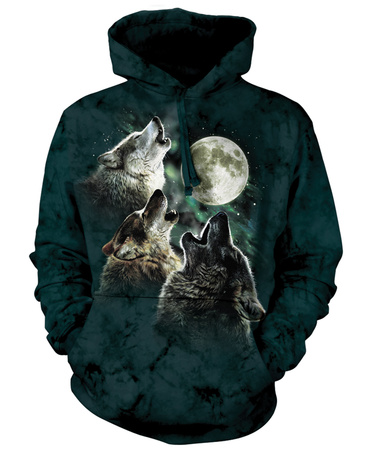 Hoodie: Three Wolf Moon Pullover Hoodie