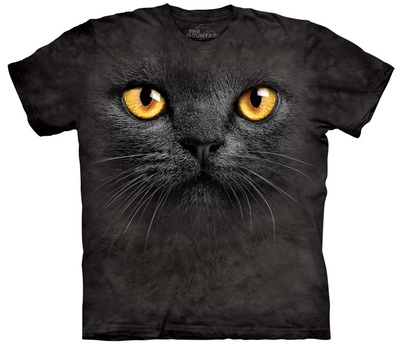 Big Face Black Cat T-Shirt