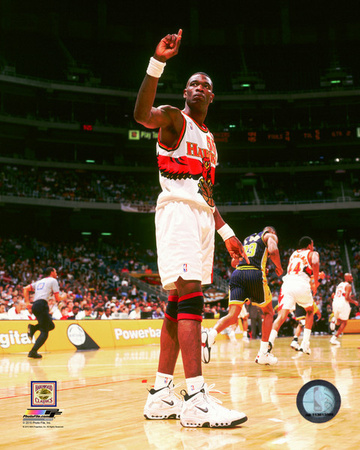 Dikembe Mutombo 1998 Action Photo