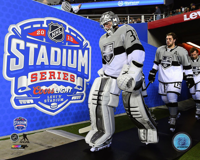 Jonathan Quick 2015 NHL Stadium Series Action Photo