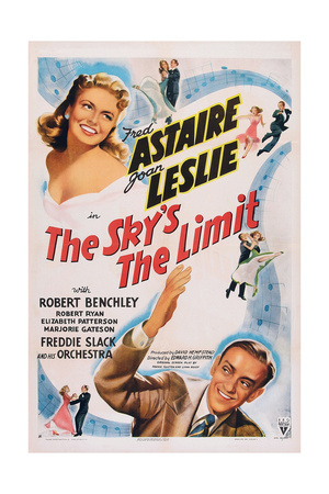 The Sky's the Limit, Top Left: Joan Leslie, Bottom Right: Fred Astaire, 1943 Poster