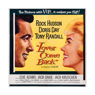 Lover Come Back, from Left: Rock Hudson, Doris Day, 1961 Posters