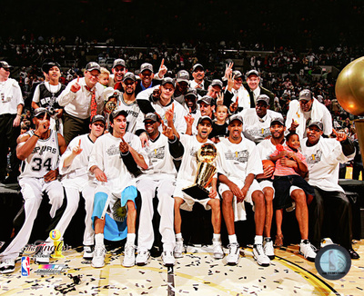 San Antonio Spurs Celebrate Winning the 2005 NBA Championship Photo