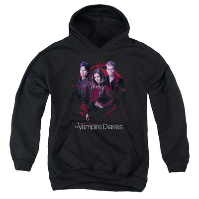 Youth Hoodie: Vampire Diaries - Company Of Three Pullover Hoodie