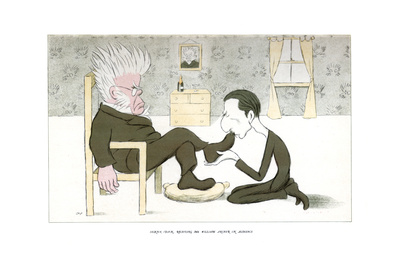 Henrik Ibsen, Receiving Mr William Archer in Audience, 1904 Giclee Print by Max Beerbohm