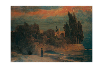 Villa by the Sea Giclee Print by Arnold Böcklin