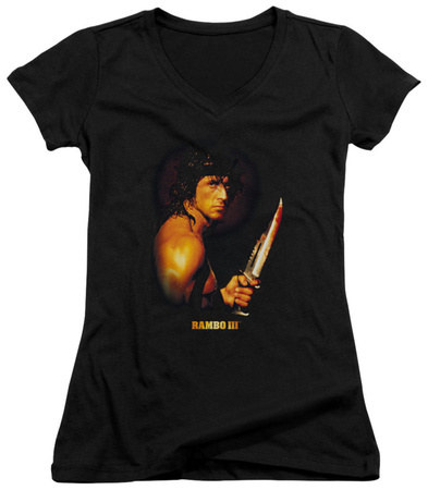 Juniors: Rambo III - Blood Lust V-Neck T-Shirt