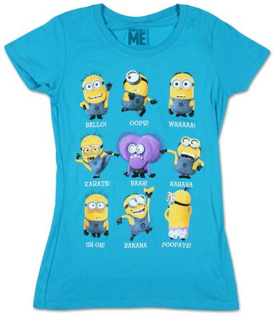 Juniors: Despicable Me- Minion Talk T-shirts