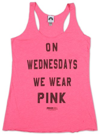 Juniors: Mean Girls- Pink Tank Top T-Shirt