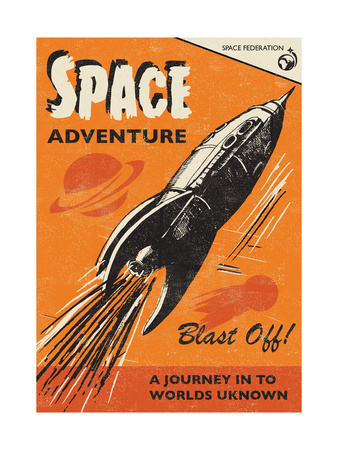 Space Adventure Giclee Print by  Rocket 68!