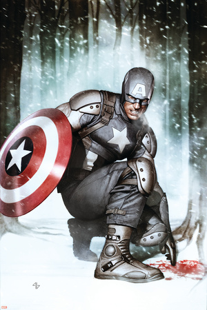 Captain America: Living Legend 2 Cover: Captain America Plastic Sign by Adi Granov