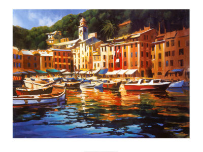 Colores de Portofino Lámina